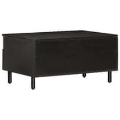 shumee Konferenční stolek černý 80x54x40 cm masivní mangovníkové dřevo