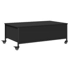 shumee Konferenční stolek na kolečkách černý 91 x 55 x 34 cm kompozit