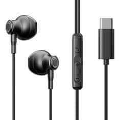 shumee Headset, USB-C sluchátka, 1,2m kabel, černá