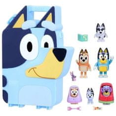 Moose Bluey Špičková herní sada Bluey Play and Go se sběratelským přenosným boxem