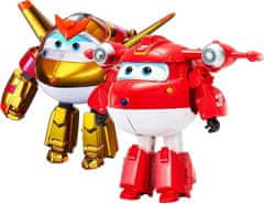 Alpha Group Super Wings transformující postavy 2 Pack s Jett a Golden Boy