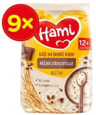 Hami mléčná kaše rýžová stracciatella 9x210g