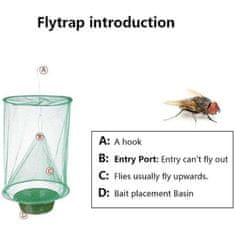 HOME & MARKER® Lapač hmyzu, Síť proti hmyzu, Klec na mouchy a vosy (33 x 24 cm) | INSECTA