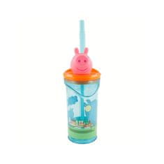 Stor Plastová 3D sklenička s figurkou PEPPA PIG, 360ml, 48666