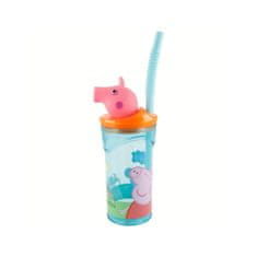 Stor Plastová 3D sklenička s figurkou PEPPA PIG, 360ml, 48666