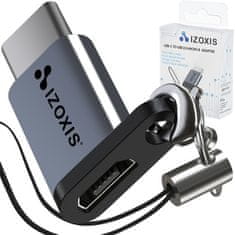 RS Izoxis 18933 Adaptér OTG Micro USB 2.0 USB Type-C se šňůrkou