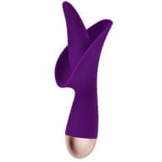 XSARA Vibrátor g spot jazýček orgasmový stimulátor - 10 funkcí vibrací a pulzací - 78307698