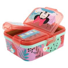 Stor Dělený plastový box na svačinu XL, MINNIE MOUSE, 74499