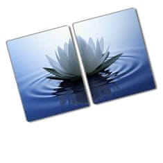 Wallmuralia Deska na krájení skleněná Vodní lilie 80x52 cm
