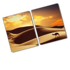 Wallmuralia Kuchyňská deska skleněná Velbloud Sahara 2x40x52 cm