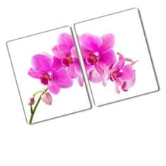 Wallmuralia Deska na krájení skleněná Růžová orchidej 2x40x52 cm