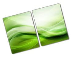 Wallmuralia Deska na krájení skleněná Zelené vlny pozadí 2x40x52 cm