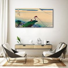 COLORAY.CZ Obraz na plátně Asie Ocean Mountain Rybář 120x60 cm