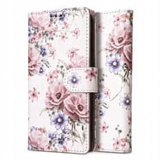 Tech-protect Wallet knížkové pouzdro na Xiaomi Redmi Note 13 Pro 5G / Poco X6 5G, blossom flower