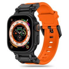 Tech-protect Delta Pro řemínek na Apple Watch 42/44/45/49mm, orange / black