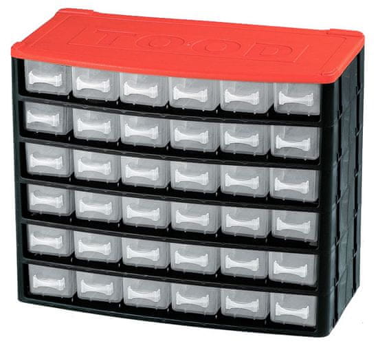 Tood Box na nářadí 36 zásuvek, 330x160x270 mm, plast
