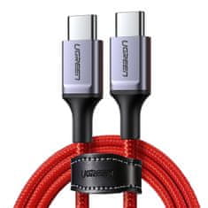 shumee Pletený kabel USB-C - USB-C 2.0 3A červený