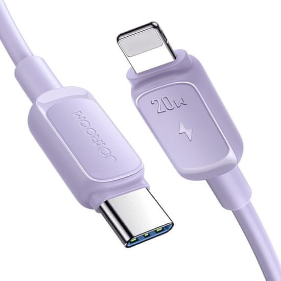 shumee iPhone USB-C - Lightning kabel 20W 1,2m fialový