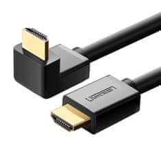 shumee HDMI 4K kabel se zahnutou zástrčkou, 2m, černý