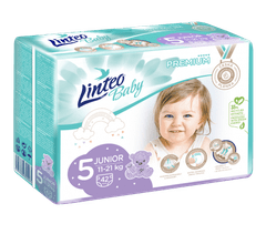 LINTEO BABY Premium Pleny jednorázové 5 JUNIOR (11-21 kg) 42 ks