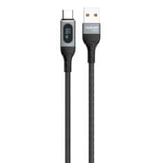 shumee Kabel USB - USB-C rychlé nabíjení PD displej 66W 1m černý