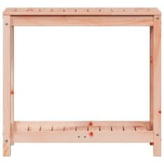 Petromila Přesazovací stůl s policí 82,5x35x75 cm masivní dřevo douglasky