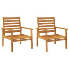Vidaxl Zahradní židle 2 ks 66,5 x 65 x 81 cm masivní akáciové dřevo