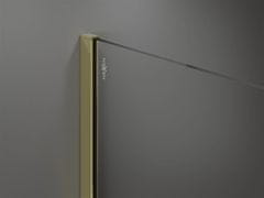 Mexen Kioto sprchová zástěna walk-in 100x200 cm 8 mm, zlatá , transparent (800-100-101-50-00)