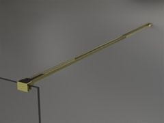Mexen Kioto sprchová zástěna walk-in 120x200 cm 8 mm, zlatá, zrcadlové sklo (800-120-101-50-50)