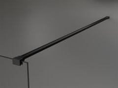 Mexen Kioto sprchová zástěna walk-in 80x200 cm 8 mm, černá, černý vzor 2 (800-080-101-70-78)