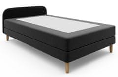 Veneti Jednolůžková postel HENRYK COMFORT 2 - 80x200, antracitová