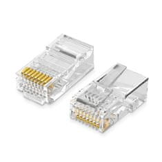 shumee Zástrčka RJ45 8P8C UTP Cat. 5 5e transparentní 100 ks.