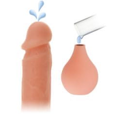 XSARA Dildo s ejakulací 21 cm realistický umělý penis na přísavce - 72741268