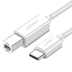 shumee USB-C - USB-B 480Mb/s kabel tiskárny, 1m, bílý