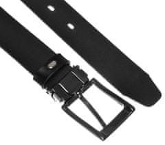 Peterson Úzký kožený pásek s obdélníkovou kovovou sponou - 120