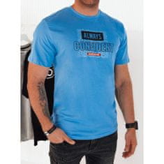 Dstreet Pánské tričko s potiskem modré rx5408 M