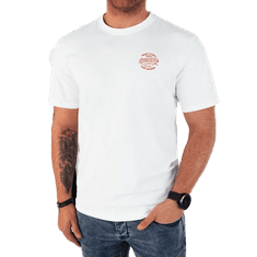 Dstreet Pánské tričko s potiskem bílé rx5415 M