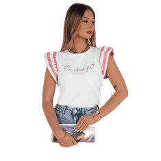 Dstreet Dámské tričko AMOURI růžové ry2412 S-M