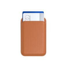 Satechi Satechi magnetický stojánek / peněženka Vegan-Leather pro Apple iPhone 12/13/14/15, Oranžový