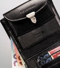 Peterson Dámská kožená peněženka s RFID systémem a zapínáním na patent