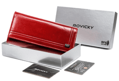 shumee Dámská kožená peněženka na karty s RFID Protect - Rovicky