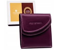 shumee Dámská kompaktní kožená peněženka s klipem - Peterson