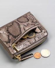 Peterson Malá dámská peněženka s motivem hadí kůže, zapínání na zip