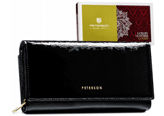 shumee Prostorná, kožená dámská peněženka s RFID systémem - Peterson
