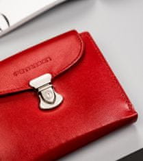 Peterson Dámská kožená peněženka s RFID systémem a zapínáním na patent