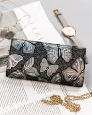 Peterson Velká, vertikální dámská peněženka z přírodní kůže se zipem a magnetem
