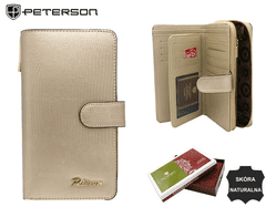 Peterson Velká, vertikální dámská kožená peněženka