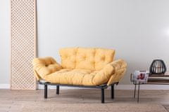 Atelier Del Sofa 2-místná pohovka Nitta - Mustard, Hořčicová