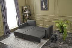 Atelier Del Sofa Rohová sedací souprava Aydam Left - Anthracite, Antracitová