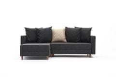 Atelier Del Sofa Rohová sedací souprava Aydam Left - Anthracite, Antracitová